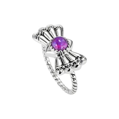 Sterling Silver Purple Turquoise Ring