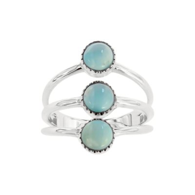 Sterling Silver Larimar Ring
