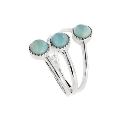 Sterling Silver Larimar Ring
