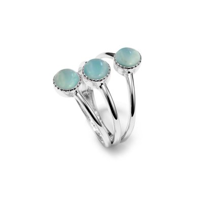 Sterling Silver Larimar Ring