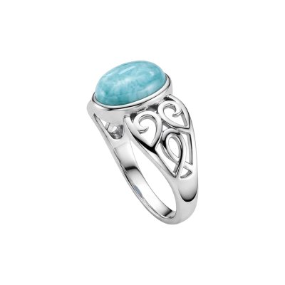 Larimar Sterling Silver Ring
