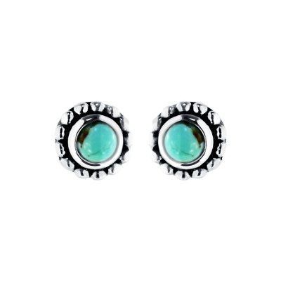 Sterling Silver Turquoise Stud Earrings