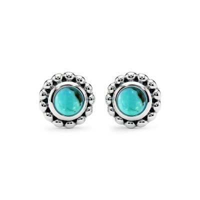 Sterling Silver Turquoise Stud Earrings
