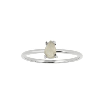 Sterling Silver Rainbow  Moonstone Ring
