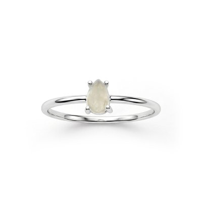 Sterling Silver Rainbow  Moonstone Ring