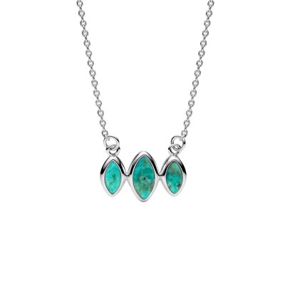 Sterling Silver Turquoise Necklace 18 Inches