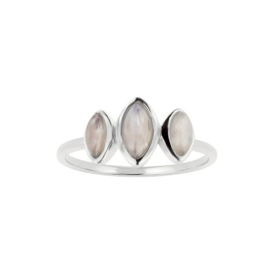 Sterling Silver Rainbow  Moonstone Ring
