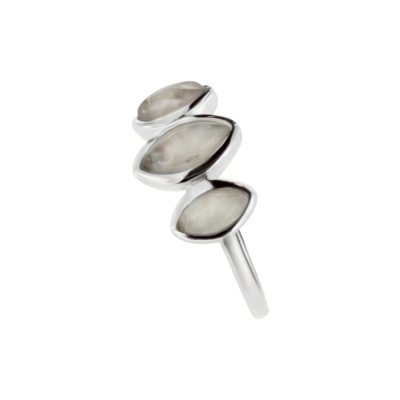 Sterling Silver Rainbow  Moonstone Ring