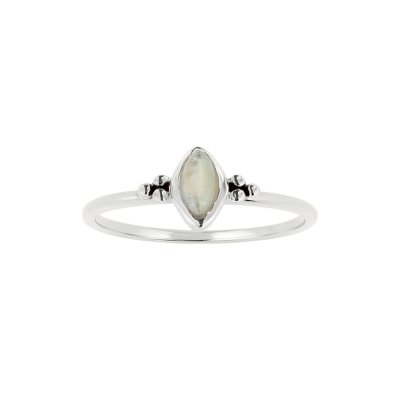 Sterling Silver Rainbow  Moonstone Ring