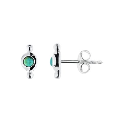 Sterling Silver Turquoise Stud Earrings