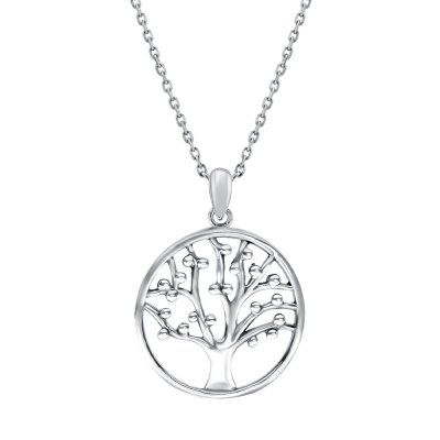 Sterling Silver Tree of Life Pendant With Chain 18 Inches