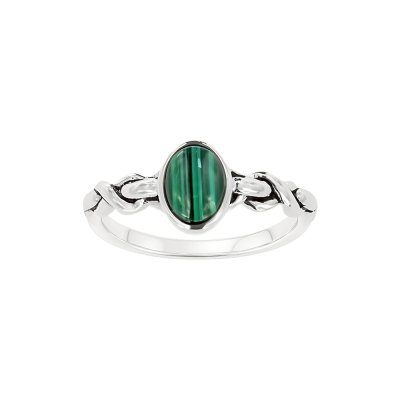Sterling Silver Malachite Ring