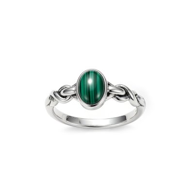 Sterling Silver Malachite Ring