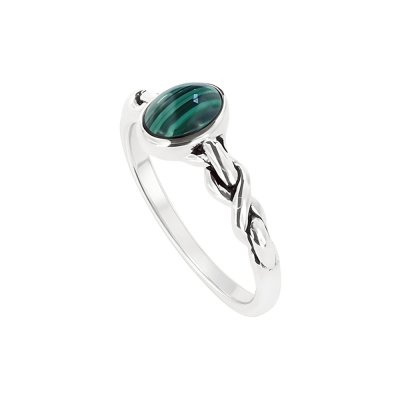 Sterling Silver Malachite Ring