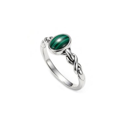 Sterling Silver Malachite Ring
