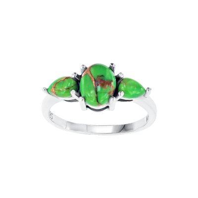 Sterling Silver Mohave Green Turquoise