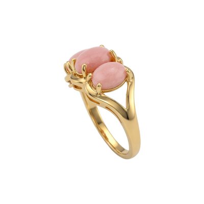 Peru Opal 18K Yellow Gold Over Sterling Silver Ring