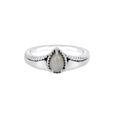 Sterling Silver Rainbow Moonstone Ring