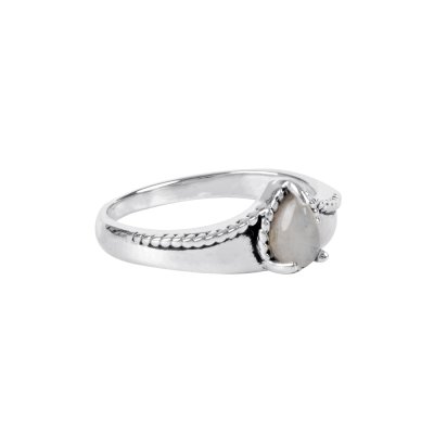 Sterling Silver Rainbow Moonstone Ring
