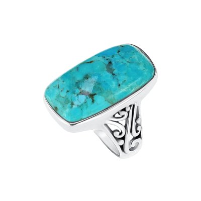 Sterling Silver Blue Turquoise Ring