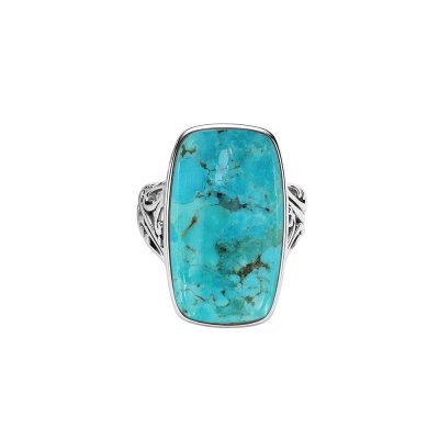 Sterling Silver Blue Turquoise Ring
