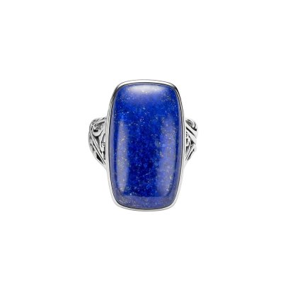 Sterling Silver Lapis Lazuli Over Ring