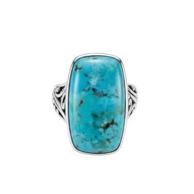 Sterling Silver Blue Turquoise Ring