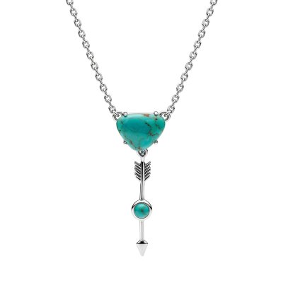 Sterling Silver Turquoise Necklace 18 Inches
