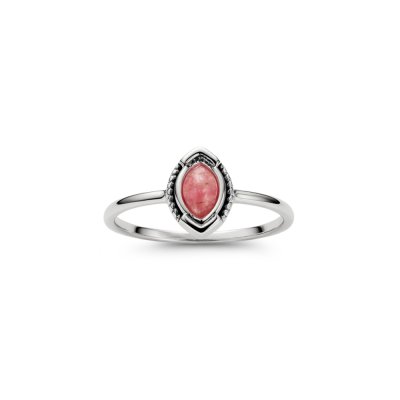 Sterling Silver Rhodochrosite Ring