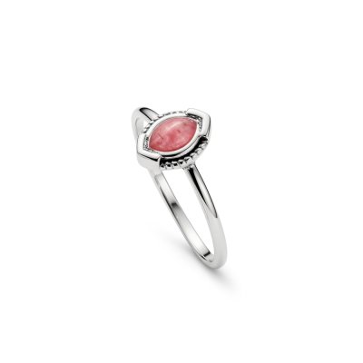 Sterling Silver Rhodochrosite Ring