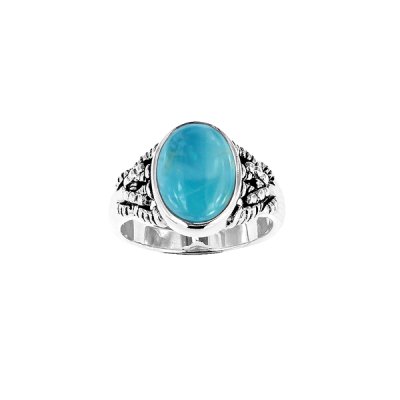 Sterling Silver Larimar Ring