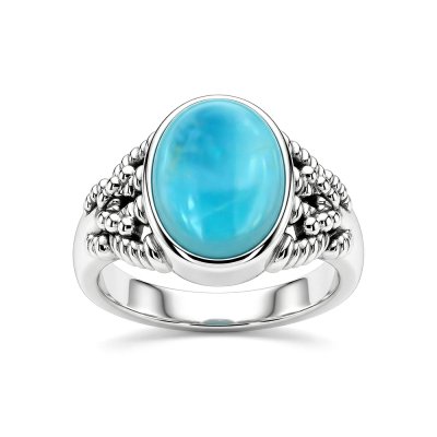 Sterling Silver Larimar Ring