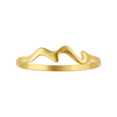 Sterling Silver Bangle Over 18K Yellow Gold Plated 7.5 Inches