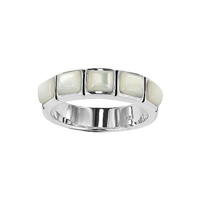 Sterling Silver Mother of Pearl Ring