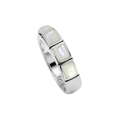 Sterling Silver Mother of Pearl Ring