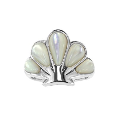 Sterling Silver Mother of Pearl Shell Ring