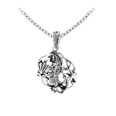Sterling Silver Seahorse Pendant With Chain 18 Inches