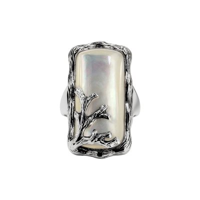 Sterling Silver Mother of Pearl  Ring