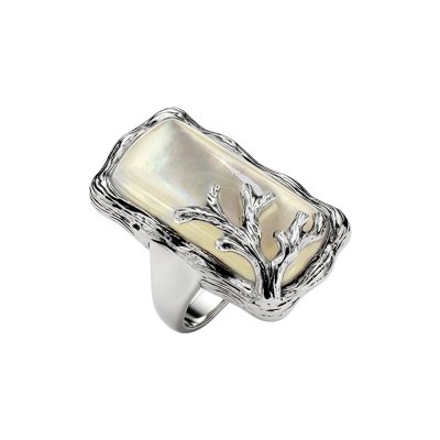 Sterling Silver Mother of Pearl  Ring