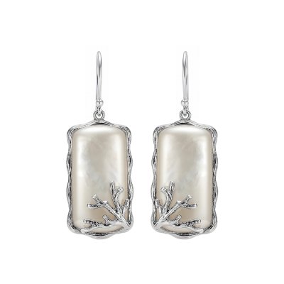 Sterling Silver Mother of Pearl  Earrings