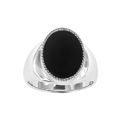 Sterling Silver Black Onyx Ring
