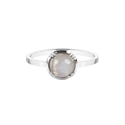 Sterling Silver Rainbow Moonstone Ring