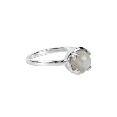Sterling Silver Rainbow Moonstone Ring