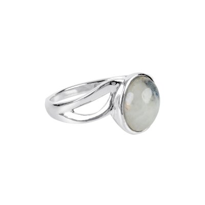Sterling Silver Rainbow Moonstone Ring
