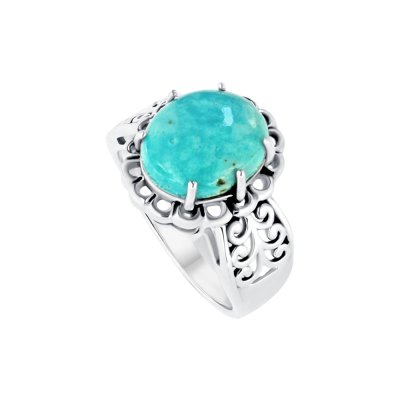Sterling Silver Blue Kingman Turquoise Ring