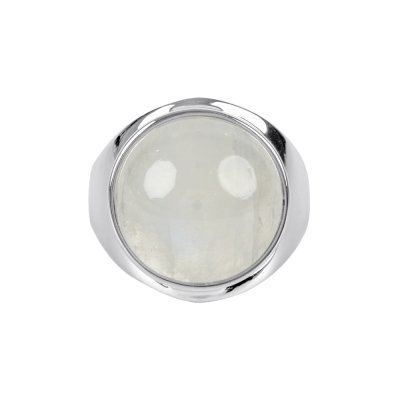 Sterling Silver Rainbow Moonstone Ring