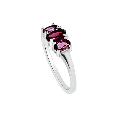 Sterling Silver Garnet Ring