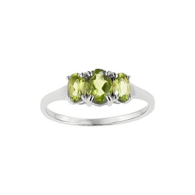 Sterling Silver Peridot Ring