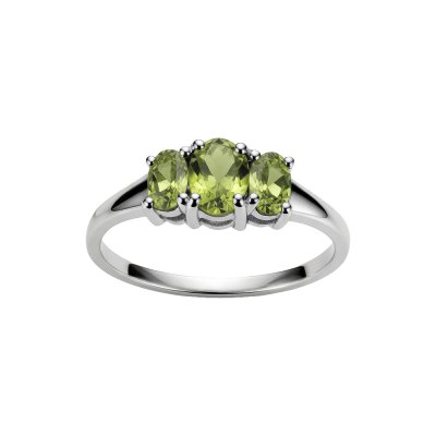 Sterling Silver Peridot Ring