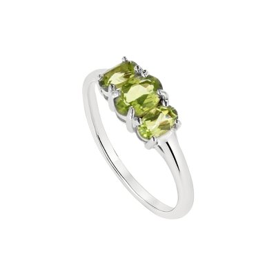 Sterling Silver Peridot Ring